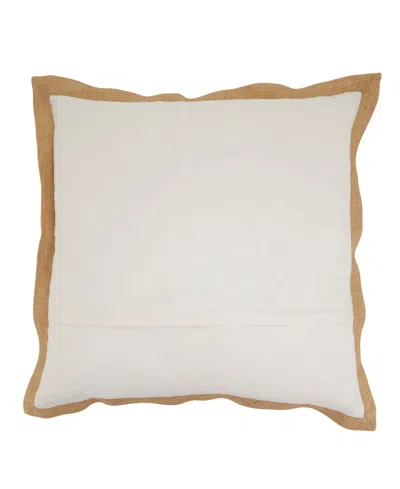 Saro Lifestyle Embroidered Cornucopia Poly Filled Decorative Pillow, 20" X 20" In Multi