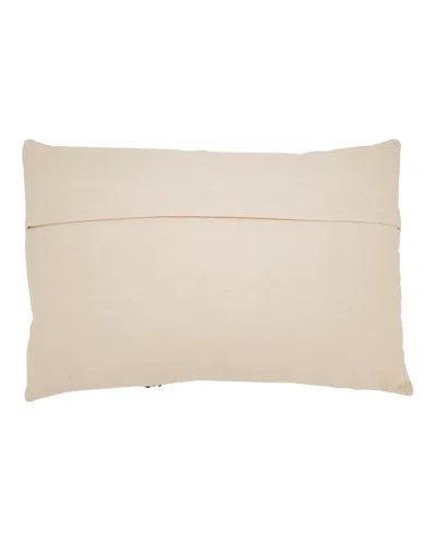 Saro Lifestyle Boho Circles Poly Filled Decorative Pillow, 16" X 24" In Multi