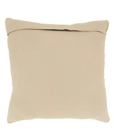 Saro Lifestyle Banded Down Filled Decorative Pillow, 20" X 20" In Multi