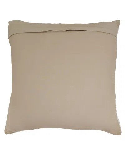 Saro Lifestyle Banded Down Filled Decorative Pillow, 20" X 20" In Green