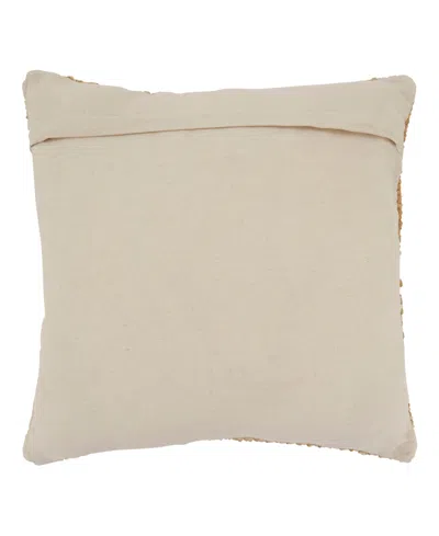 Saro Lifestyle Woven Poly Filled Decorative Pillow, 18" X 18" In Brown