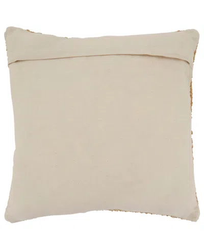 Saro Lifestyle Woven Poly Filled Decorative Pillow, 18" X 18" In Brown