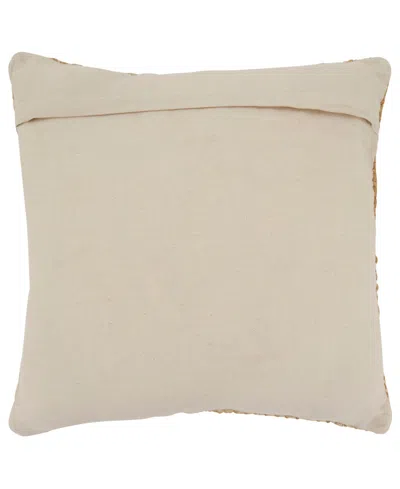 Saro Lifestyle Woven Down Filled Decorative Pillow, 18" X 18" In Brown