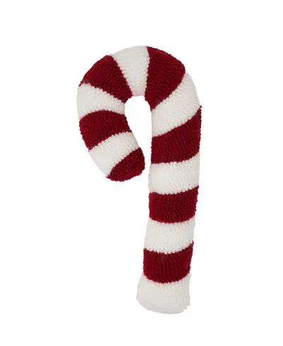 Saro Lifestyle Candy Cane Twist Poly Filled Decorative Pillow, 9" X 22" In Multi
