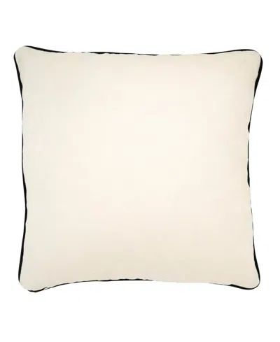 Saro Lifestyle Spooky Night Haunted House Down Filled Decorative Pillow, 18" X 18" In White