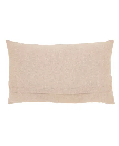 Saro Lifestyle Golden Grove Leaf Down Filled Decorative Pillow, 12" X 20" In Multi