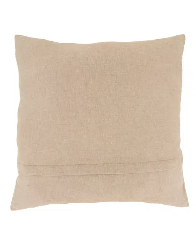 Saro Lifestyle Golden Grove Leaf Down Filled Decorative Pillow, 20" X 20" In Pink