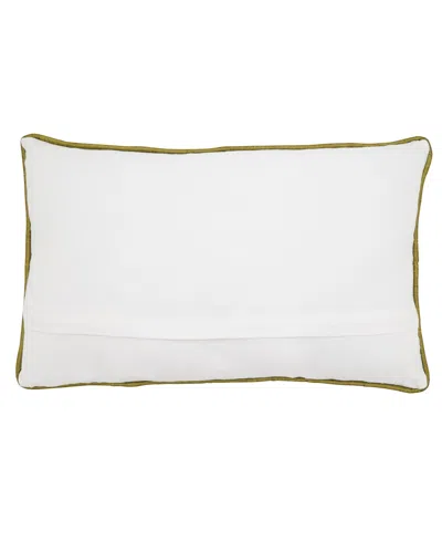 Saro Lifestyle Holly Down Filled Decorative Pillow, 12" X 20" In Green