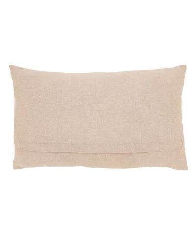 Saro Lifestyle Golden Grove Leaf Down Filled Decorative Pillow, 12" X 20" In Brown