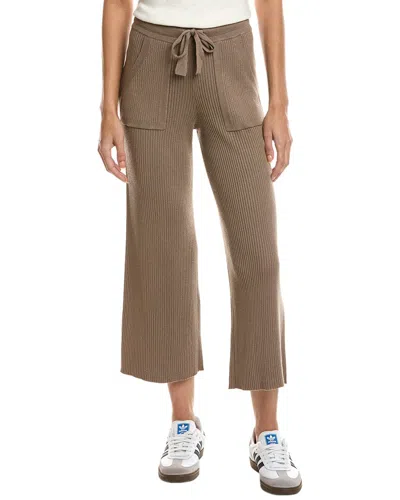 Splendid Georgie Rib Cashmere-blend Pant In Brown