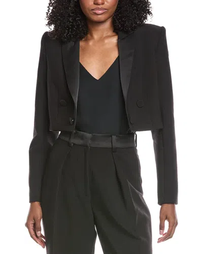 Bardot Fia Cropped Blazer In Black
