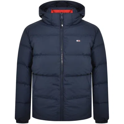 Tommy Jeans Essential Down Jacket Navy In Blue