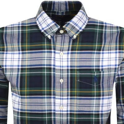 Ralph Lauren Check Long Sleeve Shirt Green In Green