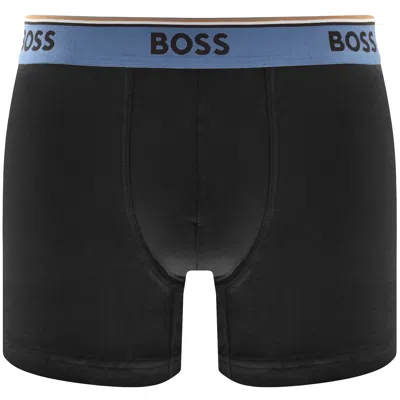 Hugo Boss Boss Underwear 3 Pack Power Boxer Briefs In Black