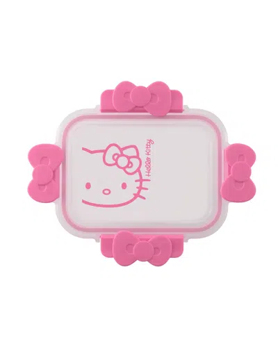 Joyjolt Hello Kitty Fluted Food Storage Containers, Set Of 2 In Pink