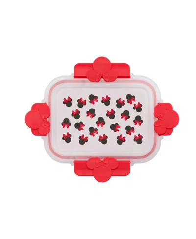 Joyjolt Disney Mickey Minnie Food Storage Containers, Set Of 2 In Red