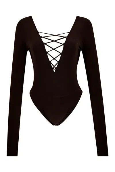 Growny Women's Liona Bodysuit Brown In Brown