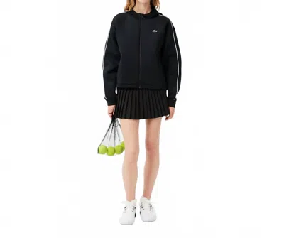 Lacoste Ultra Dry Lined Tennis Skirt In Black In Black