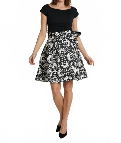 Ck Bradley Carrie Wrap Skirt In Mesmer Black In Black