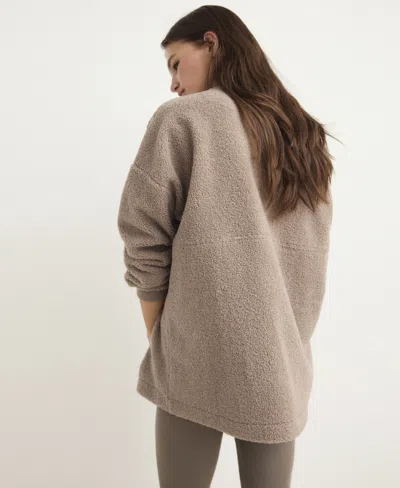 Mango Women's Shearling Pajama Sweatshirt In Neutral