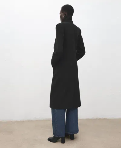 Mango Women's Double-breasted Wool Coat In Multi