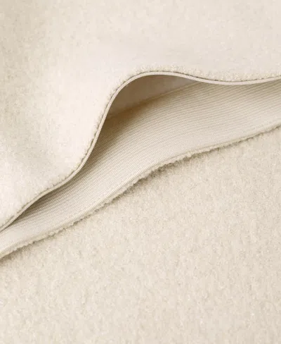 Mango Penny A-line Wool Blend Midi Skirt In Sand