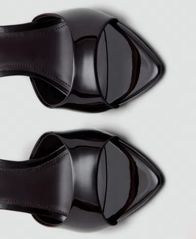 Mango Women's Patent Leather High-heeled Sandals In Burgundy