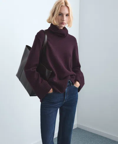 Mango Women's New Mom Comfort High-rise Jeans In Blue