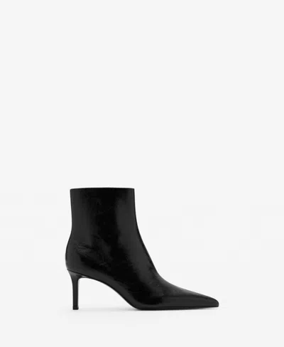 Mango Women's Pointed Heel Ankle Boot In Black