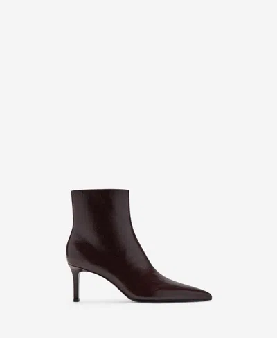 Mango Women's Pointed Heel Ankle Boot In Burgundy