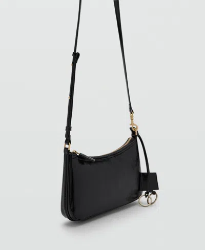 Mango Women's Charms And Rings Crossbody Bag In Black