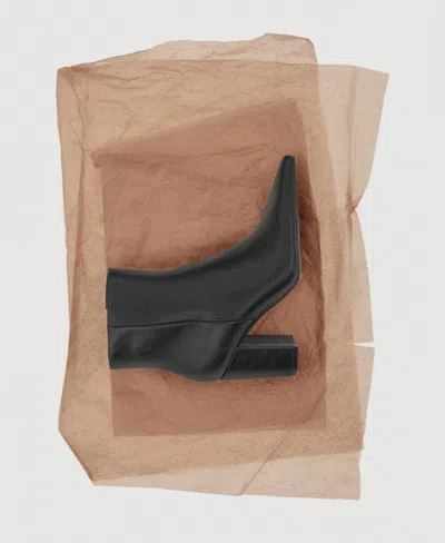 Mango Women's Block Heel Ankle Boots In Black