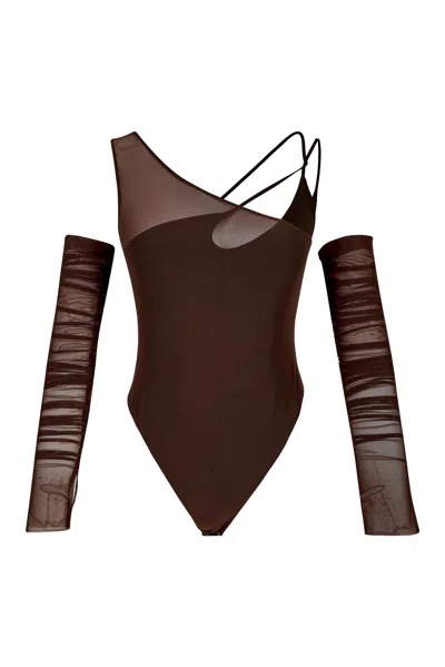 Growny Women's Vero Bodysuit Brown In Brown