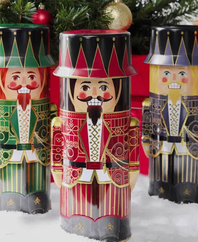 Bonnie & Pop Christmas Nutcracker Gift Tin, Set Of 3 In Multi
