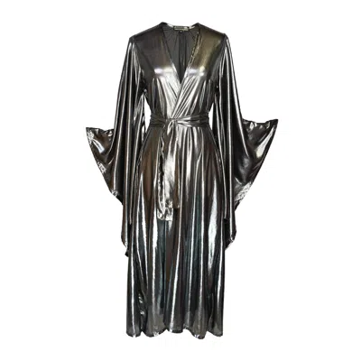 Jennafer Grace Women's Silver Galaxy Shine Kimono In Multi