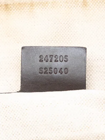 Pre-owned Gucci 2016-2025 Medium Gg Canvas Web Joy Boston Bag Satchel In Brown