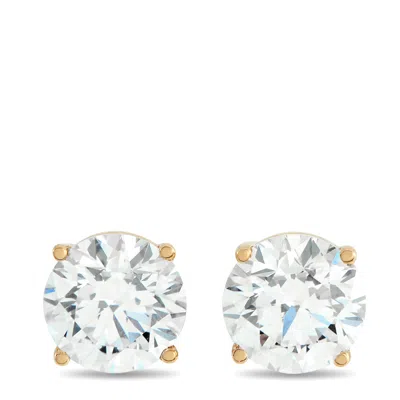 Lb Exclusive 14k Yellow Gold 2.05ct Lab-grown Diamond Stud Earrings Lg13-120825 In Gold