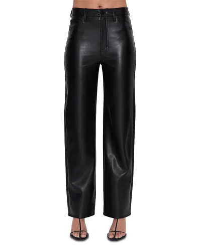 Pistola Cassie Super High Rise Faux Leather Jeans In Onyx In Multi