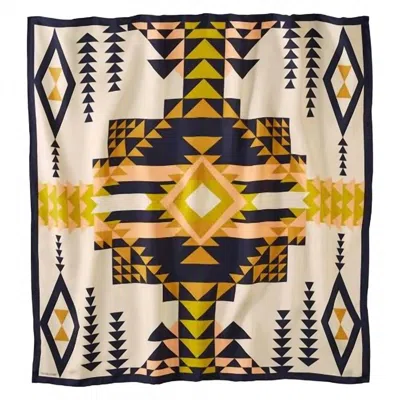 Pendleton Pilot Rock Wild Rag Silk Scarf In Tan In Multi