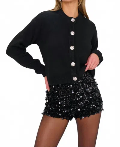 Show Me Your Mumu Maggie Cardigan In Black Knit In Black