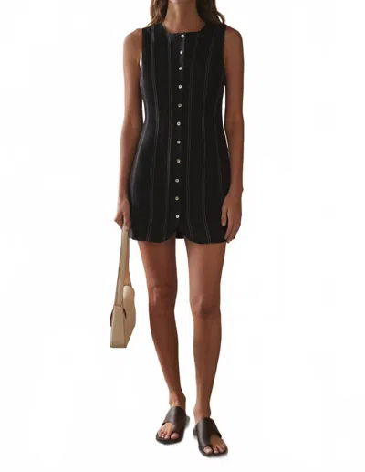 Sancia Samara Mini Dress In Black In Blue