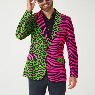 Suitmeister King Of The Jungle Mens Slim Fit Blazer In Multi