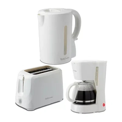 Betty Crocker White Drip Coffee Maker In White