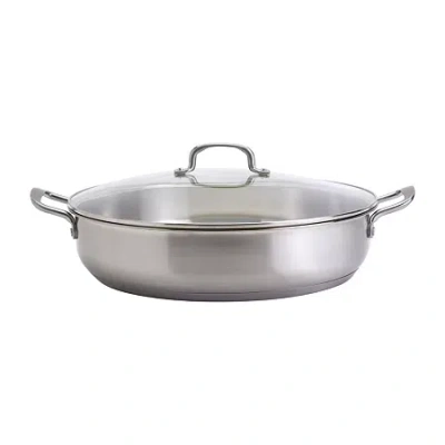Jenny Martinez Stainless Steel 10-qt. Braising Pan In Silver