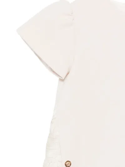 Versace Printed Milano-stitch Dress In Neutral