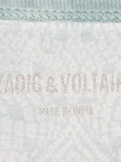 Pre-owned Zadig & Voltaire Overdye Knit Mini Dress In Green