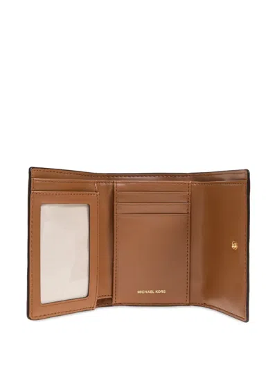 Michael Michael Kors Medium Bryant Logo-print Wallet In Brown