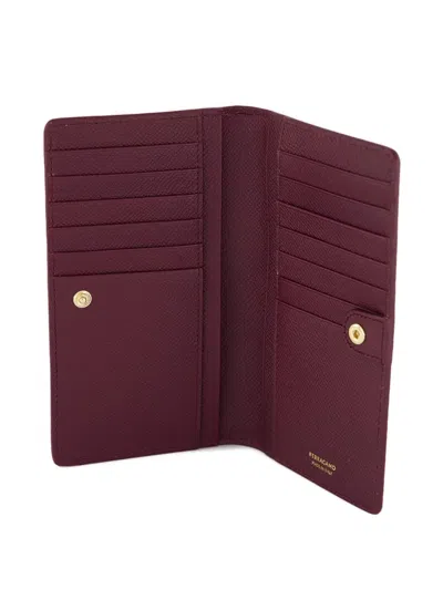 Ferragamo Continental Logo-detail Leather Wallet In White