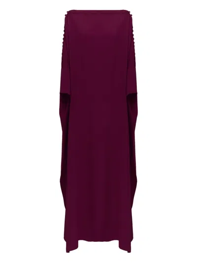 Taller Marmo Mila Button Maxi Dress In Purple