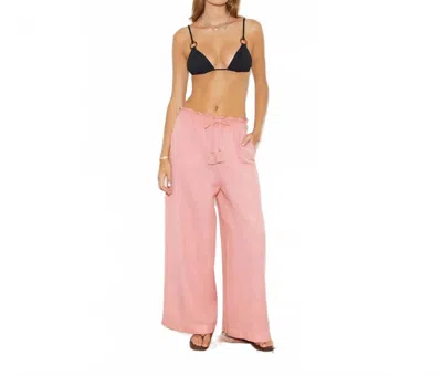 Boteh La Ponche Paperbag Pant In Bisque In Pink
